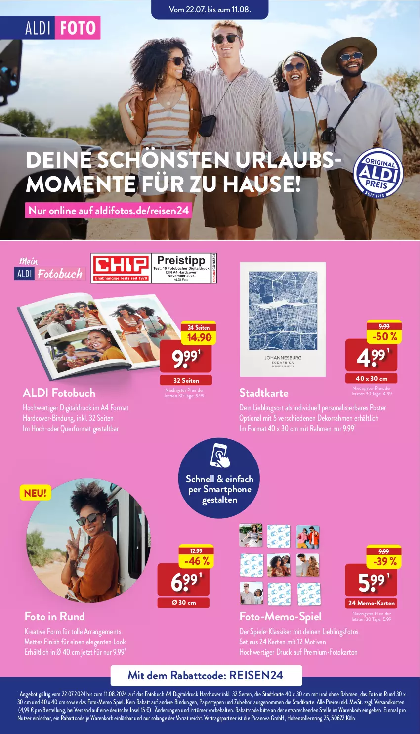 Aktueller Prospekt Aldi Nord - Von Montag - von 05.08 bis 10.08.2024 - strona 42 - produkty: aldi, angebot, buch, eis, elle, ente, Finish, Fotobuch, korb, ndk, papier, Persona, reis, ring, smartphone, Spiele, Ti, ZTE