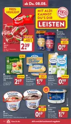 Gazetka promocyjna Aldi Nord - Von Montag - Gazetka - ważna od 10.08 do 10.08.2024 - strona 28 - produkty: aldi, alkohol, angebot, angebote, babybel, Becher, butter, cin, creme, eis, grünländer, Käse, landliebe, landmilch, meggle, milch, mövenpick, mozzarella, quark, reis, rel, Streichzart, Ti