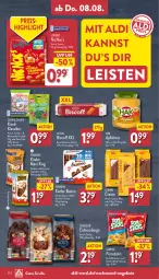 Gazetka promocyjna Aldi Nord - Von Montag - Gazetka - ważna od 10.08 do 10.08.2024 - strona 30 - produkty: aldi, angebot, angebote, apfel, apfelmus, ball, beutel, biscoff, chupa, chupa chups, creme, eis, elle, erdnuss, ferrero, haselnuss, karamell, kartoffel, Kinder, kinder bueno, Kinder Maxi, kinder maxi king, leibniz, lorenz, milch, nuss, pilze, reis, riegel, schoko, schokoriegel, Spezi, teller, Ti