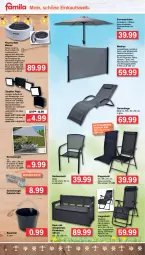 Gazetka promocyjna Famila - Prospekte - Gazetka - ważna od 30.04 do 30.04.2022 - strona 4 - produkty: Bank, batterie, Bau, Baueimer, eimer, elle, feuerschale, Garten, gartenliege, gartenstuhl, grill, kissen, klappstuhl, Leuchte, leuchten, LG, Liege, Mode, ndk, Ria, Schal, Schale, schirmständer, Sitzauflage, sonnenschirm, sonnensegel, stuhl, Ti, Windschutz