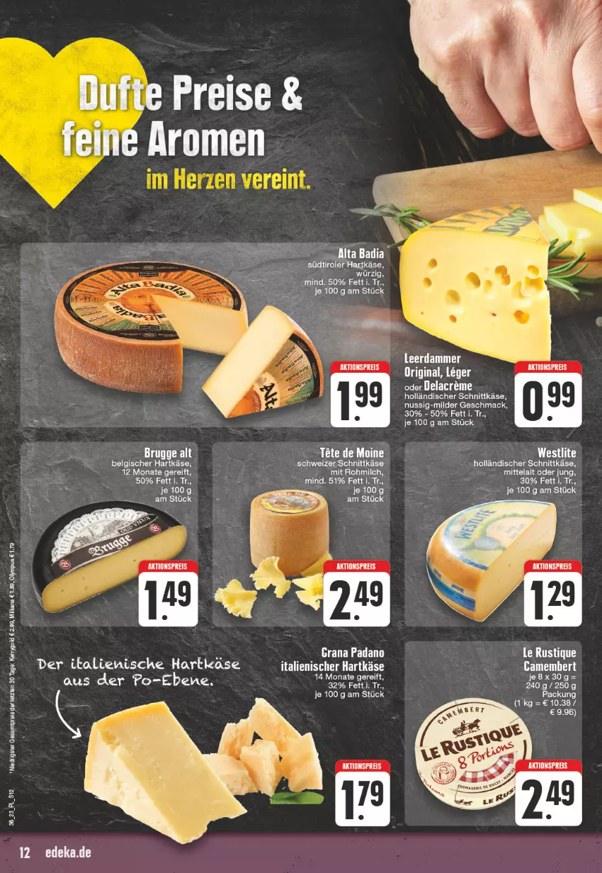 Aktueller Prospekt E Center - Angebote der Woche - von 28.08 bis 02.09.2023 - strona 12 - produkty: aktionspreis, Bad, camembert, eis, gin, grana, grana padano, hartkäse, holländischer schnittkäse, italienischer hartkäse, Käse, leerdammer, LG, mac, milch, milka, milkana, nuss, padano, Rana, reis, schnittkäse, schweizer schnittkäse, Ti, ZTE