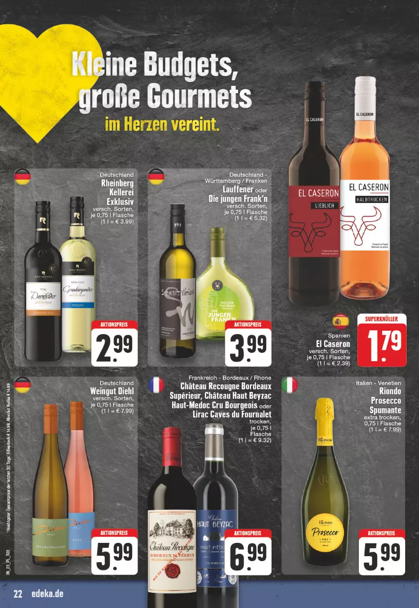 Aktueller Prospekt E Center - Angebote der Woche - von 28.08 bis 02.09.2023 - strona 22 - produkty: ecco, elle, flasche, prosecco, Ti, wein