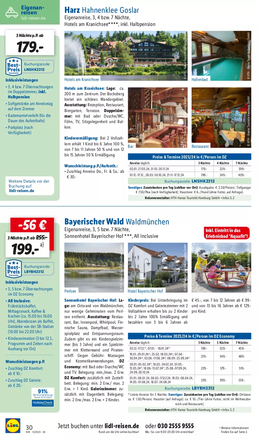 Aktueller Prospekt Lidl - Dezember Reise-Highlights - von 29.11 bis 31.12.2023 - strona 30 - produkty: aqua, auer, aust, axe, Bad, Bademantel, bett, bier, buch, dusche, eis, erde, Etagenbett, Garten, getränk, getränke, inklusivleistungen, innenpool, K2, kaffee, Kinder, Kinderspiel, kosmetik, kuchen, Mantel, pool, reis, reiseveranstalter, rezept, ring, rum, snack, Stier, Ti, Tiere, uhr, wasser, Whirlpool, ZTE