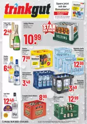 Gazetka promocyjna Trinkgut - Gazetka - ważna od 21.01 do 21.01.2023 - strona 1 - produkty: Alwa, angebot, angebotspreis, bier, burger, deka, deutschlandcard, eis, elle, erde, flasche, Hefe, LG, limo, limonade, limonaden, mineralwasser, pils, pilsener, reis, rheinfels quelle, sekt, sim, sinalco, steiner, Ti, uhr, veltins, veltins pilsener, wasser, wodka, yeni raki