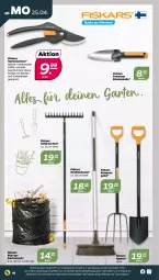 Gazetka promocyjna Netto - Angebote ab Montag - Gazetka - ważna od 01.05 do 01.05.2022 - strona 10 - produkty: auer, blume, blumen, Brei, elle, fiskars, gabel, Garten, Gartensack, Gartenschere, sac, Schere, Spaten, Ti, ZTE