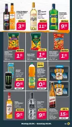 Gazetka promocyjna Netto - Angebote ab Montag - Gazetka - ważna od 01.05 do 01.05.2022 - strona 5 - produkty: aperitif, Becher, Becherovka, chips, chipsfrisch, Donut, donuts, erdnuss, frucht, fruchtsaft, fruchtsaftgetränk, funny-frisch, getränk, gsw, hasseröder, hero, irish whiskey, karamell, KnabberSnack, kräuter, kräuterlikör, likör, lillet, monster, Monster Energy, nuss, pils, premium pils, saft, salz, snack, Three Sixty, Ti, vita, vodka, whiskey