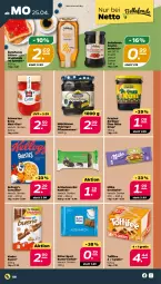 Gazetka promocyjna Netto - Angebote ab Montag - Gazetka - ważna od 01.05 do 01.05.2022 - strona 8 - produkty: aufstrich, Blüte, cerealien, erde, frucht, fruchtaufstrich, gin, honig, Kinder, kinder bueno, milka, mühlhäuser, pflaume, pflaumen, pflaumenmus, ring, ritter, ritter sport, Schwartau, sirup, Sport, Ti, toffifee