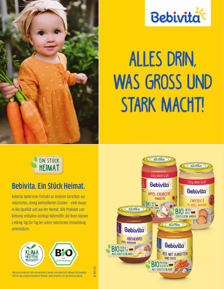 Aktueller Prospekt Rossmann - Prospekte - von 10.02 bis 20.03.2022 - strona 18 - produkty: Bau, bebivita, bio, eis, fleisch, leine, mac, milch, pute, Putenfleisch, Ti, trolli, vita, vollmilch, WICK