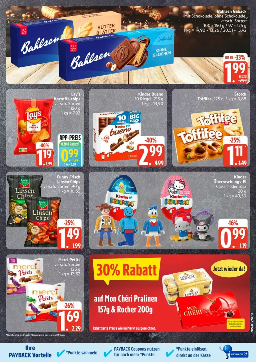 Aktueller Prospekt Edeka - Prospekte - von 07.09 bis 12.09.2026 - strona 17 - produkty: coupon, coupons, eis, payback, reis, schoko, schokolade, Ti, ZTE