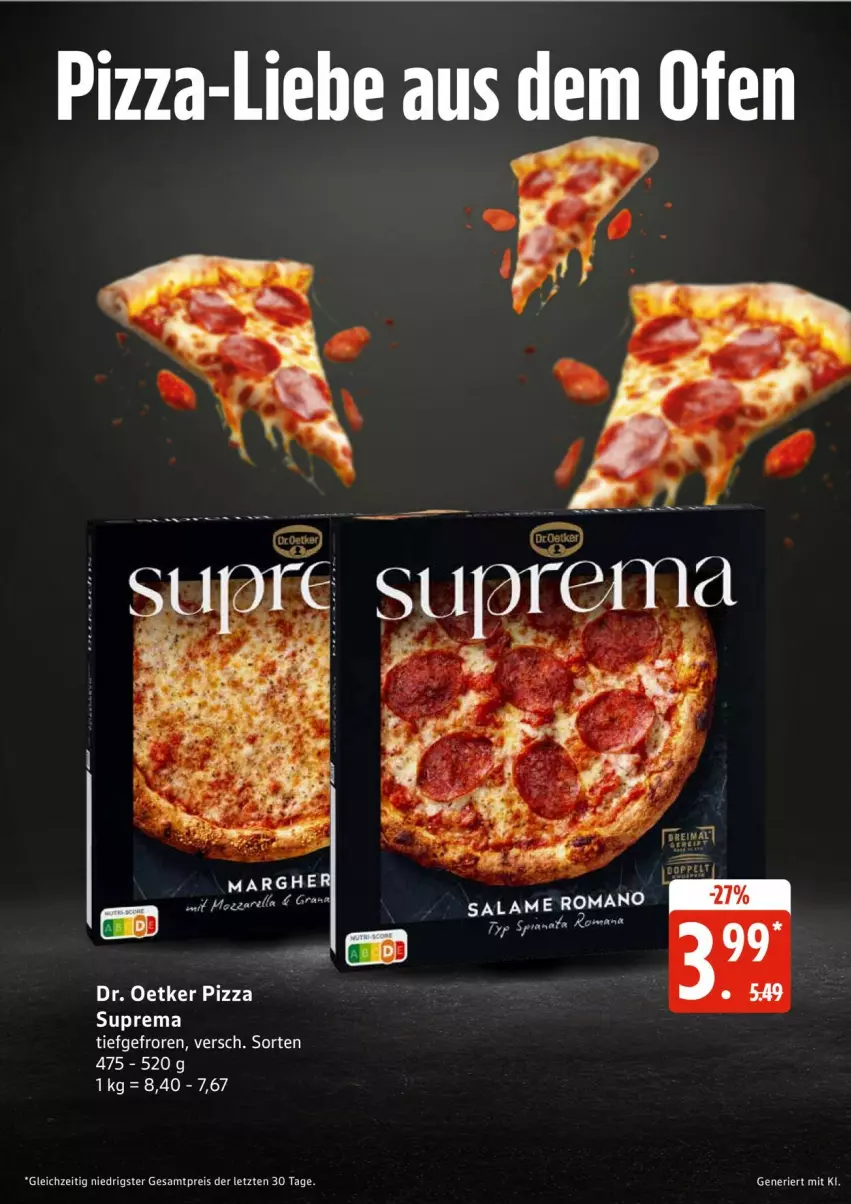 Aktueller Prospekt Edeka - Prospekte - von 07.09 bis 12.09.2026 - strona 23 - produkty: Dr. Oetker, eis, pizza, reis, salame romano, Ti, ZTE