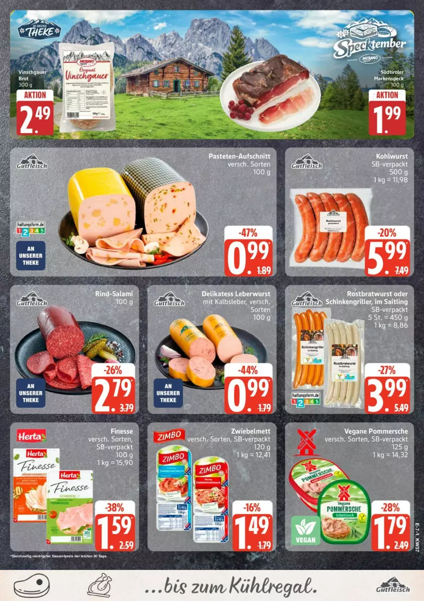 Aktueller Prospekt Edeka - Prospekte - von 07.09 bis 12.09.2026 - strona 9