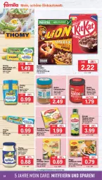 Gazetka promocyjna Famila - Prospekte - Gazetka - ważna od 13.04 do 13.04.2024 - strona 22 - produkty: bertolli, beutel, butter, cerealien, eier, eis, erdnuss, Erdnussbutter, filet, filets, fisch, flasche, gin, maggi, mayonnaise, natives olivenöl, nestlé, nuss, olive, oliven, olivenöl, olivenöl extra, reis, remoulade, salat, salatsauce, sauce, saucen, saupiquet, senf, Soße, thomy, thunfisch, Ti, Yo, zentis, ZTE