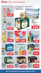 Gazetka promocyjna Famila - Prospekte - Gazetka - ważna od 13.04 do 13.04.2024 - strona 24 - produkty: Alwa, amecke, apfel, Apfelschorle, aqua, bier, bio, bitburger, bitburger pils, burger, cola, Collagen, eis, eistee, elle, flasche, franziskaner, krombache, krombacher, limo, limonade, Magnets, mineralwasser, Mio Mio, natur, Nektar, orange, orangen, pils, pilsener, Rauch, reis, rel, säfte, schorle, Spezi, Sport, tee, Ti, Vivaris, volvic, wasser, weissbier, ZTE