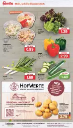 Gazetka promocyjna Famila - Prospekte - Gazetka - ważna od 13.04 do 13.04.2024 - strona 4 - produkty: Bau, beutel, bio, eis, ente, erbsen, feta, kartoffel, kartoffeln, küche, lebensmittel, LG, mais, nudel, nudelsalat, obst, orange, paprika, salat, salate, speisekartoffeln, telefon, Ti, tomate, zucchini