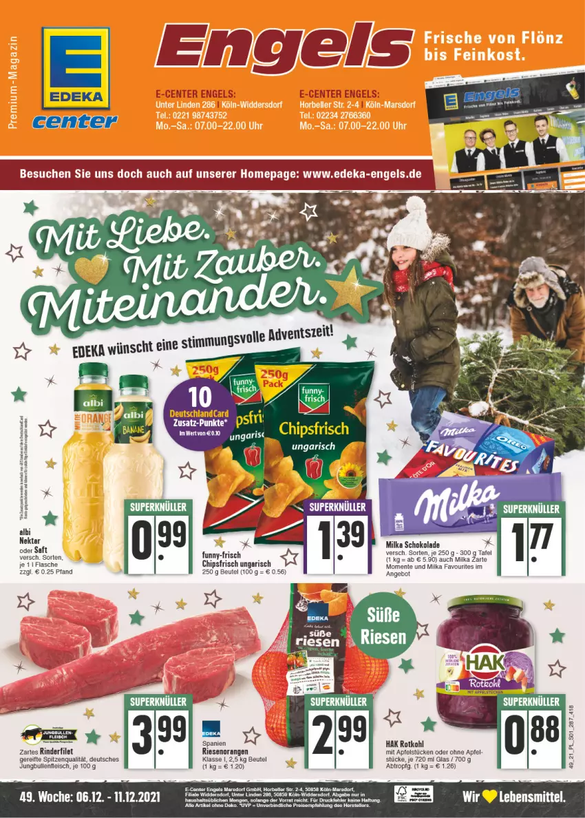 Aktueller Prospekt E Center - Angebote der Woche - von 06.12 bis 11.12.2021 - strona 1