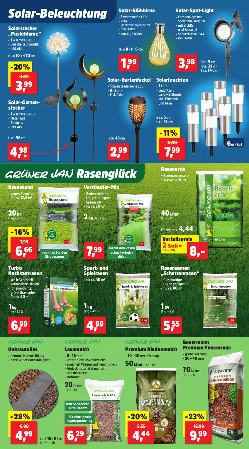 Aktueller Prospekt Thomas Philipps - von 23.02 bis 28.02.2026 - strona 5 - produkty: akku, auer, auto, beleuchtung, blume, braun, dünger, eis, erde, Garten, Gartenfackel, Kraut, lack, Lacke, Lampe, Lavamulch, leds, Leuchte, leuchten, mac, rasen, Rasenerde, rasensamen, reis, Ria, rind, rindenmulch, sac, Schal, solarleuchte, Sport, Ti, topf, vorteilspreis, wasser