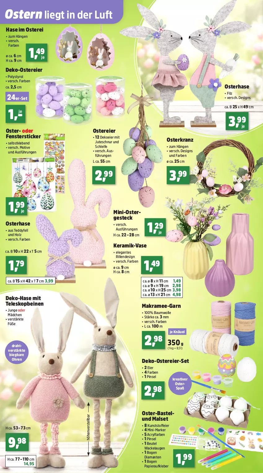 Aktueller Prospekt Thomas Philipps - von 23.02 bis 28.02.2026 - strona 7 - produkty: Aufkleber, Bau, baumwolle, beutel, Draht, eier, fenster, Holz, kleber, Kranz, papier, Pinsel, Teleskop, Ti, Vase, wolle
