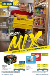 Gazetka promocyjna Metro - Monats-Mix - Gazetka - ważna od 31.01 do 31.01.2026 - strona 1 - produkty: eis, flasche, Germ, getränk, getränke, jägermeister, kräuter, kräuterlikör, likör, Meister, Palette, reis, ritter, ritter sport, Sport, Ti