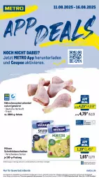 Gazetka promocyjna Metro - App Deals - Gazetka - ważna od 16.08 do 16.08.2025 - strona 1 - produkty: abholpreise, angebot, angebote, coupon, eis, gewürz, henkel, ilag, Käse, käsescheiben, mac, Metro, milch, milram, natur, Rauch, reis, rwe, Schal, Schale, schenkel, schnittkäse, schnittkäsescheiben, Ti