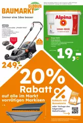 Gazetka promocyjna  - Gazetka - ważna od 08.08 do 08.08.2026 - strona 14 - produkty: akku, Bau, Brei, eimer, globus fachmärkte, korb, kraft, ladegerät, LG, rasen, rasenmäher, Ti
