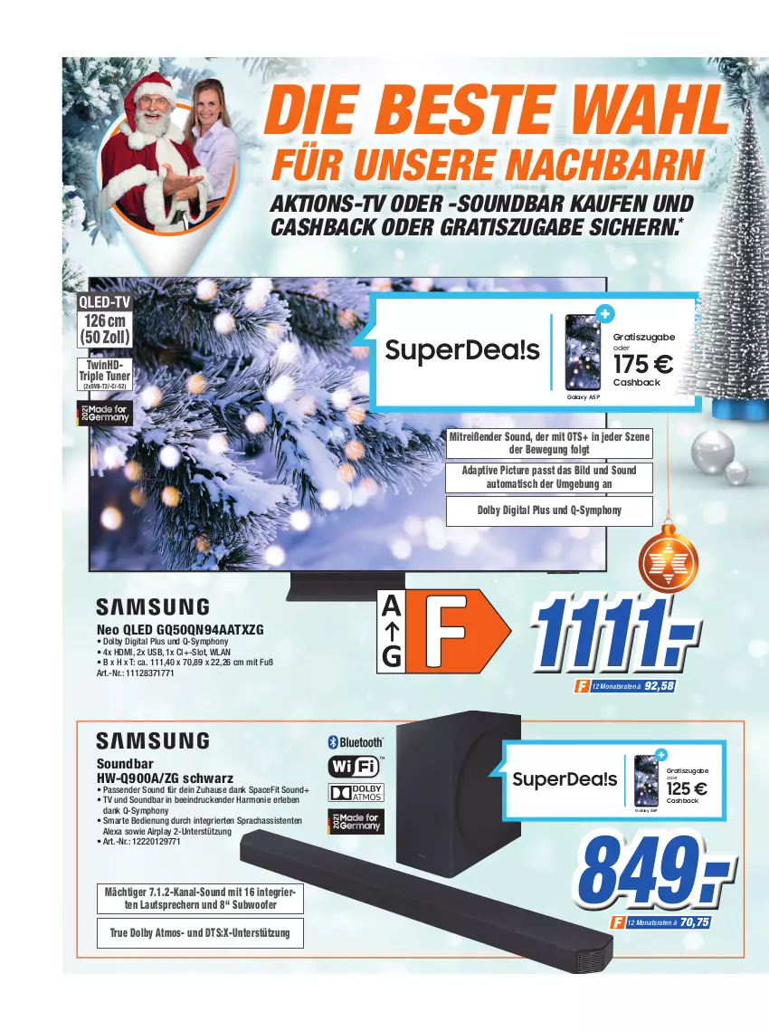 Aktueller Prospekt Expert Technomarkt - Prospekte - von 08.12 bis 14.12.2021 - strona 11 - produkty: alexa, auto, ente, HDMI, lautsprecher, LG, qled, soundbar, Subwoofer, Ti, tisch, usb