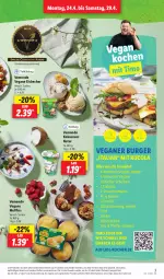 Gazetka promocyjna Lidl - Aktionsprospekt - Gazetka - ważna od 29.04 do 29.04.2023 - strona 3 - produkty: balsam, balsamico, Becher, burger, ciabatta, cola, eis, eisbecher, erde, essig, kokos, kokosnuss, Muffin, muffins, natur, nuss, olive, oliven, olivenöl, pfeffer, pflanze, pflanzen, Rauch, rucola, salz, senf, strauchtomaten, Ti, tomate, tomaten, Vegeta, zucker