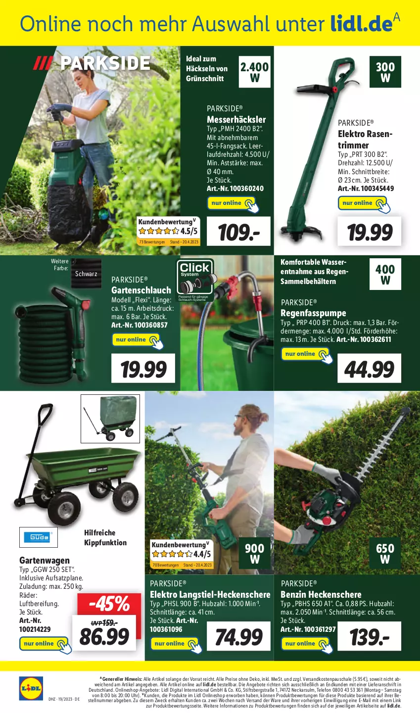 Aktueller Prospekt Lidl - Aktionsprospekt - von 08.05 bis 13.05.2023 - strona 52 - produkty: angebot, angebote, Behälter, Brei, dell, eis, Elektro, elle, Garten, gartenschlauch, heckenschere, messer, Mode, ndk, Parkside, rasen, rasentrimmer, reis, rel, sac, Schal, Schale, Schere, schlauch, telefon, Ti, uhr, wasser, weck