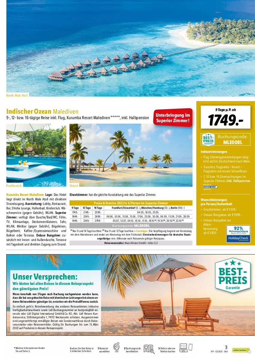 Aktueller Prospekt Lidl - Themenflyer Februar 2022 - von 12.02 bis 14.04.2022 - strona 3 - produkty: Bad, bestpreis, bett, Brei, buch, bügel, Bügeleisen, decke, dusche, eis, erde, espresso, gin, inklusivleistungen, kaffee, Kinder, pool, reis, reiseveranstalter, ring, rum, Tagesbett, telefon, Ti, tisch, ventilator