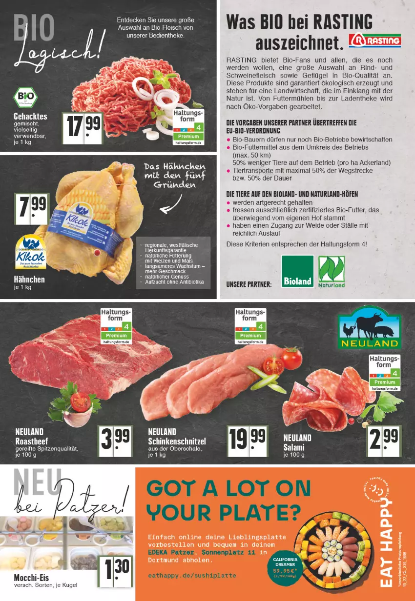 Aktueller Prospekt Edeka - Angebote der Woche - von 09.05 bis 14.05.2022 - strona 19 - produkty: asti, auer, Bau, Bauer, bio, bioland, Cien, decke, eis, elle, erde, fleisch, Geflügel, Kugel, latte, mac, mais, natur, naturland, nuss, Ofen, reis, rind, salami, Schal, Schale, schinken, schinkenschnitzel, schnitzel, schwein, schweine, schweinefleisch, spitzenqualität, Sport, tee, Ti, Tiere, wein, weine, wolle