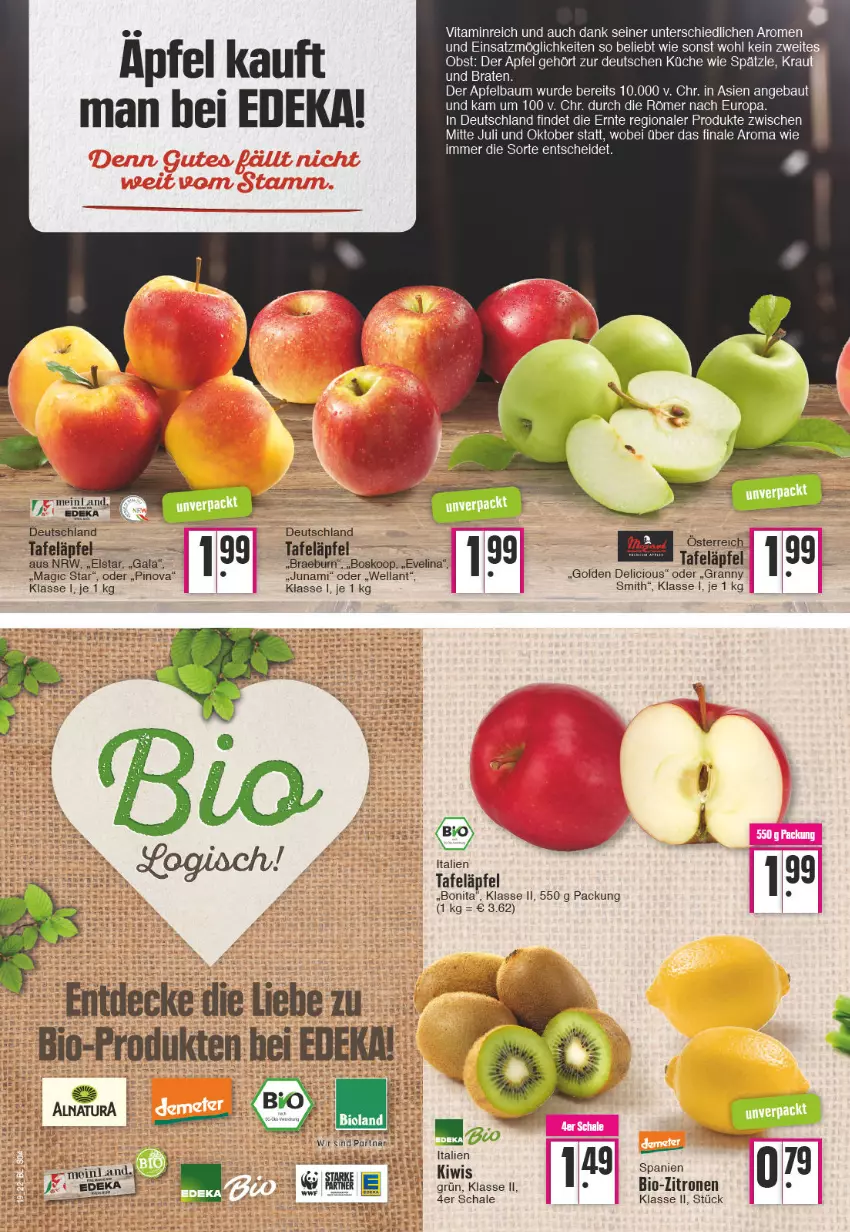 Aktueller Prospekt Edeka - Angebote der Woche - von 09.05 bis 14.05.2022 - strona 4 - produkty: apfel, Bau, bio, bonita, braten, decke, deka, kiwi, mam, Schal, Schale, tafeläpfel, tee, Ti, vita, Wella