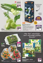 Gazetka promocyjna Edeka - Angebote der Woche - Gazetka - ważna od 14.05 do 14.05.2022 - strona 7 - produkty: angebot, angebotspreis, bett, Betten, beutel, bonduelle, deutschlandcard, edelstahl, eis, elle, erde, gurke, gurken, kohlrabi, kräuter, kräutern, küche, Küchen, Küchenreibe, reis, salat, Salatgurke, salatgurken, Schal, Schale, stifte, Ti