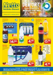 Gazetka promocyjna Netto Marken-Discount - Getränkemarkt in deiner Nähe - Gazetka - ważna od 21.01 do 21.01.2023 - strona 1 - produkty: adelholzener, Alwa, angebot, angebote, antipasti, asti, Berger, bestpreis, brunnen, burger, coca-cola, cola, discount, doppio passo, eis, fanta, flasche, fleisch, getränk, getränke, glasflasche, grill, grillo, Holz, Käse, lachs, LG, marken-discount, Mezzo Mix, mineralwasser, ndk, nürnberger, passo, primitivo, regensburger, reis, rosato, rosen, rotwein, rwe, saft, salat, sprite, Ti, wasser, wein, Weißwein, ZTE