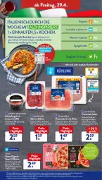 Gazetka promocyjna AldiSud - ALDI Aktuell - Gazetka - ważna od 30.04 do 30.04.2022 - strona 41 - produkty: aldi, alle artikel ohne dekoration, bier, Cap, cin, dekoration, eis, elle, filet, fleisch, gin, hinterkochschinken, kochschinken, Kugel, lachs, lachsfilet, mozzarella, pfanne, pfannen, pizza, prosciutto, prosciutto cotto, prosciutto crudo, pute, reis, rel, rezept, rind, risotto, salami, schinken, schnitten, schwein, spaghetti, spargel, Spezi, Ti, Trüffel, wein, ZTE
