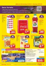 Gazetka promocyjna Netto Marken-Discount - Filial-Angebote - Gazetka - ważna od 26.03 do 26.03.2022 - strona 33 - produkty: angebot, Berger, coca-cola, cola, creme, deutschlandcard, Dr. Oetker, drink, Effect, eis, energy drink, erfrischungsgetränk, fanta, fanta oder, fertiggericht, Gesichtsmaske, getränk, Kühne, Maske, milch, miracoli, Paradies Creme, pril, rama, reis, reiseveranstalter, schlemmertöpfchen, Ti, Töpfchen, uhr, volvic, ZTE
