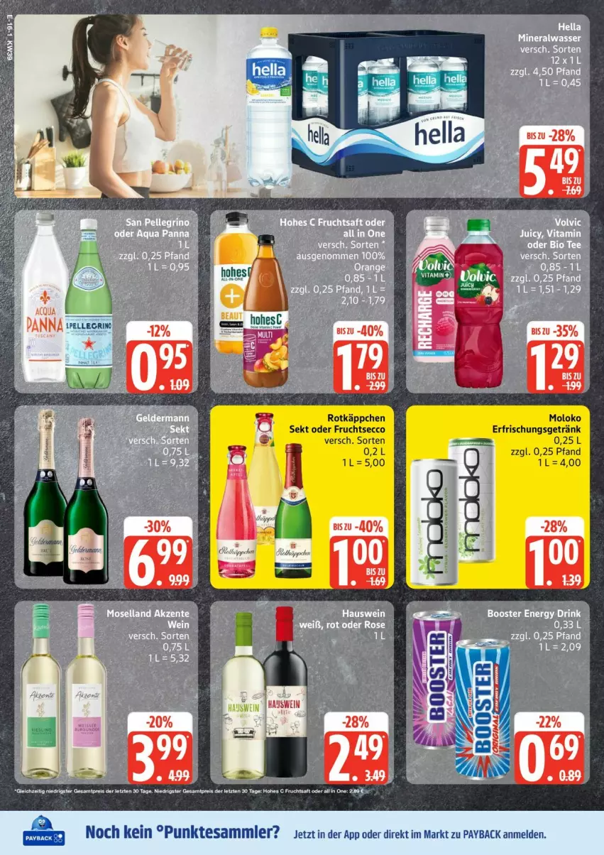 Aktueller Prospekt Edeka - Prospekte - von 22.09 bis 27.09.2025 - strona 16 - produkty: elle, wein