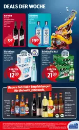 Gazetka promocyjna Getraenke Hoffmann - Prospekte - Gazetka - ważna od 27.01 do 27.01.2024 - strona 6 - produkty: abholpreise, almdudler, apfel, burger, dornfelder, dry gin, eis, elle, erdinger, flasche, flensburger, frucht, getränk, getränke, gewinnspiel, gin, Glühwein, natur, orange, pflaume, pils, pilsener, premium pils, reis, rel, sapphire, Spiele, steiner, Ti, warsteiner, wein, WICK, Wild