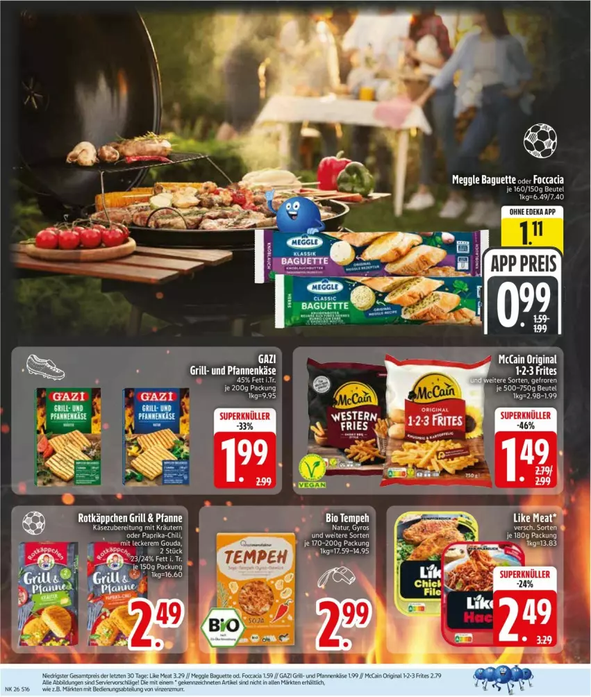 Aktueller Prospekt Edeka - Prospekte - von 22.06 bis 27.06.2026 - strona 20 - produkty: Bau, beutel, deka, gin, gouda, gyros, Käse, mccain, natur, pfanne, pfannen, pfannenkäse, und pfanne