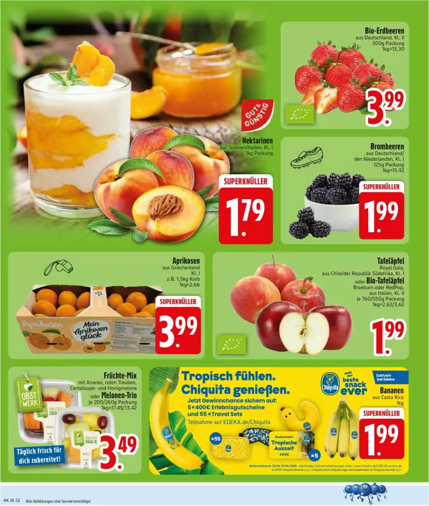 Aktueller Prospekt Edeka - Prospekte - von 22.06 bis 27.06.2026 - strona 4 - produkty: chiquita