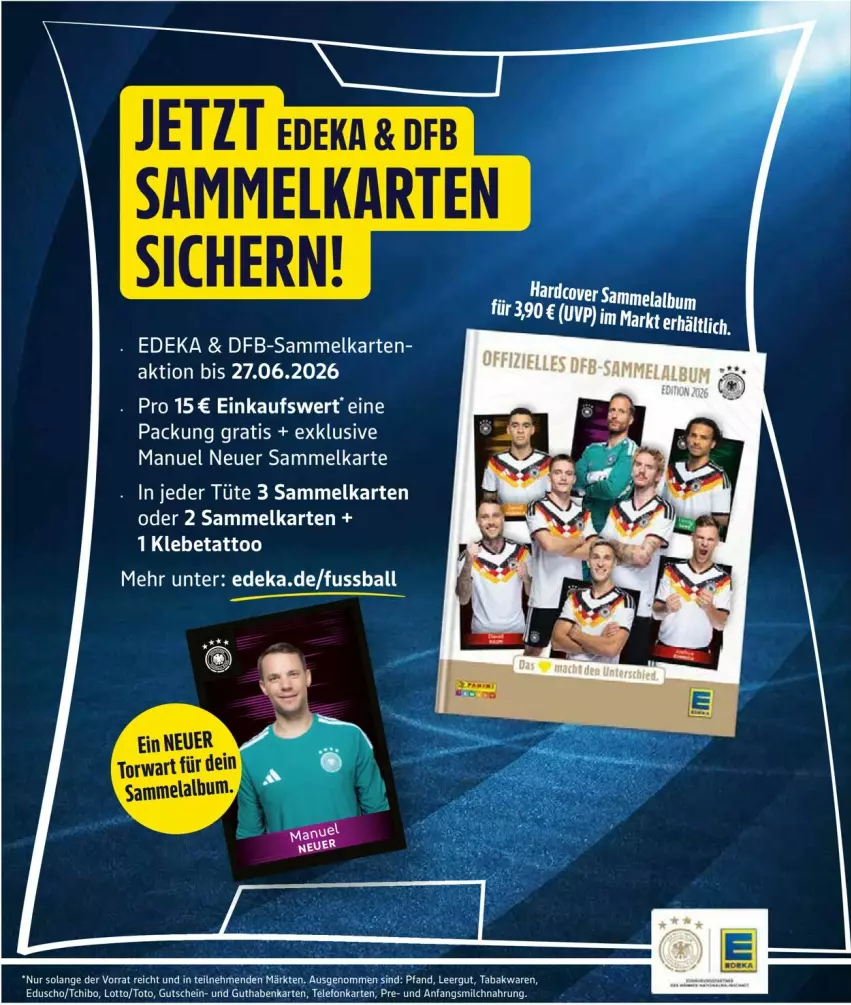 Aktueller Prospekt Edeka - Prospekte - von 22.06 bis 27.06.2026 - strona 6 - produkty: ball, deka, eduscho, guthabenkarte, gutschein, milch, Tchibo, tee, telefon, Ti, Tüte