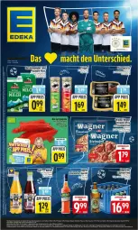 Gazetka promocyjna Edeka - Prospekte - Gazetka - ważna od 27.06 do 27.06.2026 - strona 1 - produkty: aperol, bier, deka, eis, flammkuchen, flasche, gin, haltbare milch, kuchen, Lagerbier, lamm, milch, mövenpick, Nektar, Ofen, original wagner, pizza, pringles, reis, ring, saft, steinofen, steinofen pizza, Ti, wagner, ZTE