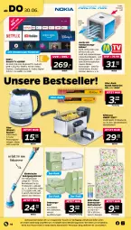 Gazetka promocyjna Netto - Angebote ab Montag - Gazetka - ważna od 02.07 do 02.07.2022 - strona 14 - produkty: akku, Android TV, arctic air, auer, Bad, batterie, batterien, bett, bettwäsche, bürste, bürsten, deo, disney, dvb, elle, fritteuse, Frittierkorb, Kinder, Kinderzimmer, Kocher, korb, lack, LED-Leuchte, Leuchte, mikrofaser, netflix, nokia, Reinigung, reinigungsbürste, Ria, seersucker, Teleskop, teleskopstiel, Ti, usb, wasser, wasserkocher, ZTE