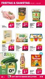 Gazetka promocyjna Netto - Angebote ab Montag - Gazetka - ważna od 02.07 do 02.07.2022 - strona 22 - produkty: agrarfrost, bio, bresso, danone, danone fruchtzwerge, dell, elle, ente, frikadellen, frucht, fruchtzwerge, kräuter, milch, schnitzel, schoko, Schokomilch, Ti, Vegeta, zucchini