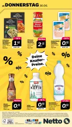 Gazetka promocyjna Netto - Angebote ab Montag - Gazetka - ważna od 02.07 do 02.07.2022 - strona 24 - produkty: alle artikel ohne dekoration, Alwa, angebot, aufschnitt, böklunder, dekoration, eis, elle, erde, gerolsteine, gerolsteiner, grill, Käse, Kefir, knallerpreis, mineralwasser, Müller, pastete, reis, sauce, saucen, Schal, Schale, schlemmersauce, schlemmersaucen, Sprudel, steiner, Ti, wasser, weichkäse, würstchen