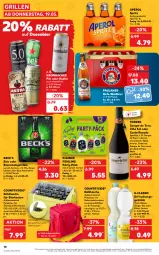 Gazetka promocyjna Kaufland - Gazetka - ważna od 25.05 do 25.05.2022 - strona 10 - produkty: alkohol, angebot, aperol, beck's, beere, beeren, bier, bitter lemon, decke, Deckel, eier, getränk, gewürz, gin, ginger, ginger ale, grill, Hefe, kleiner feigling, krombache, krombacher, krombacher pils, kühltasche, lebensmittel, leine, likör, oder radler, Paula, paulaner, pils, radler, Ria, rotwein, Rubin, Tasche, taschen, Ti, tisch, tonic, tonic water, wein, ZTE