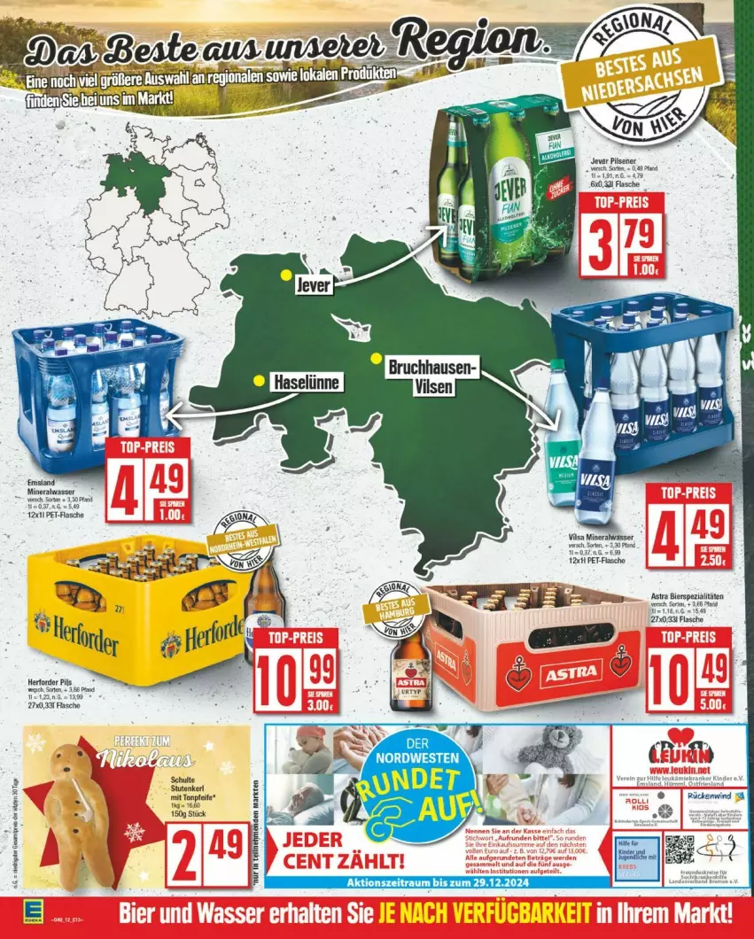 Aktueller Prospekt Edeka - Prospekte - von 02.12 bis 07.12.2024 - strona 12 - produkty: flasche, nerf, pils, pilsener