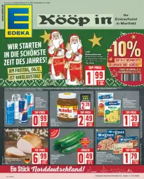 Gazetka promocyjna Edeka - Prospekte - Gazetka - ważna od 07.12 do 07.12.2024 - strona 1 - produkty: eis, ente, lachs, lindt, reis, süsswaren, tee, Ti, top-preis, wein