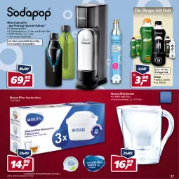 Gazetka promocyjna Real - Real Handzettel - Gazetka - ważna od 15.01 do 15.01.2022 - strona 37 - produkty: eis, elle, flasche, getränk, glasflasche, reis, salz, shirt, sirup, teller, Ti, wasser, wasserfilter, wassersprudler