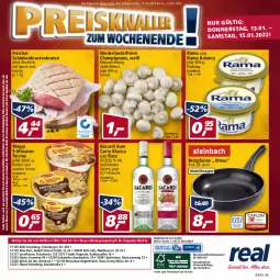 Gazetka promocyjna Real - Real Handzettel - Gazetka - ważna od 15.01 do 15.01.2022 - strona 48 - produkty: angebot, angebote, auer, bacardi, bacardi rum, Becher, Berger, bosch, braten, bratpfanne, champignon, champignons, dell, Diesel, eis, elle, ente, flasche, krustenbraten, LG, maggi, Metro, Mode, Narzissen, payback, pfanne, rama, reis, rum, rwe, Schal, Schale, schinken, Speck, teller, terrine, Ti