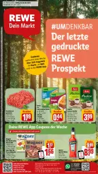 Gazetka promocyjna Rewe - Prospekte - Gazetka - ważna od 01.07 do 01.07.2023 - strona 1 - produkty: aktionspreis, angebot, angebote, aperitif, aperol, bio, bohne, bohnen, bohnenkaffee, coupon, coupons, decke, eis, fleisch, gemahlener bohnenkaffee, hackfleisch, hackfleisch gemischt, kaffee, knorr, knorr fix, lachs, lasagne, melitta, mozzarella, pizza, reis, rel, rind, sahne, schwein, telefon, Ti, uhr, wagner, wein, ZTE