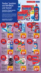 Gazetka promocyjna Rewe - Prospekte - Gazetka - ważna od 01.07 do 01.07.2023 - strona 11 - produkty: aloe vera, auer, Bref, bref power, colorwaschmittel, decke, eis, geschirr, Geschirrspülen, geschirrspülmittel, gin, kraft, LG, maschinenreiniger, payback, persil, perwoll, pril, reiniger, somat, Spülen, spülmittel, Ti, vernel, waschmittel, wc frisch, weichspüler, wolle